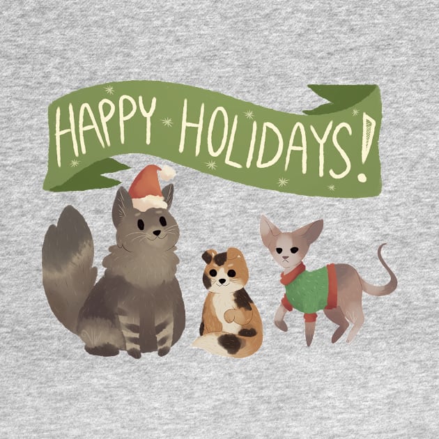 Holiday Cats by VictoriaW